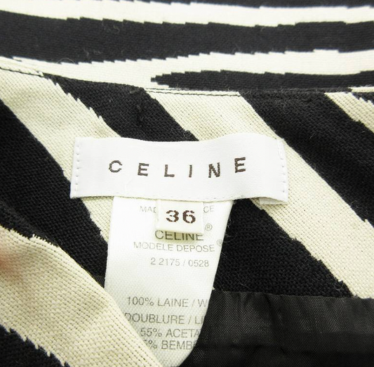 Celine Zebra Print Mini Skirt