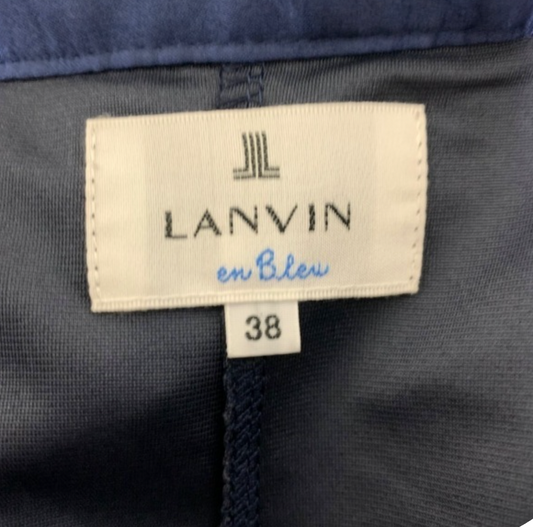 LANVIN en Bleu Tulle Blue Shorts