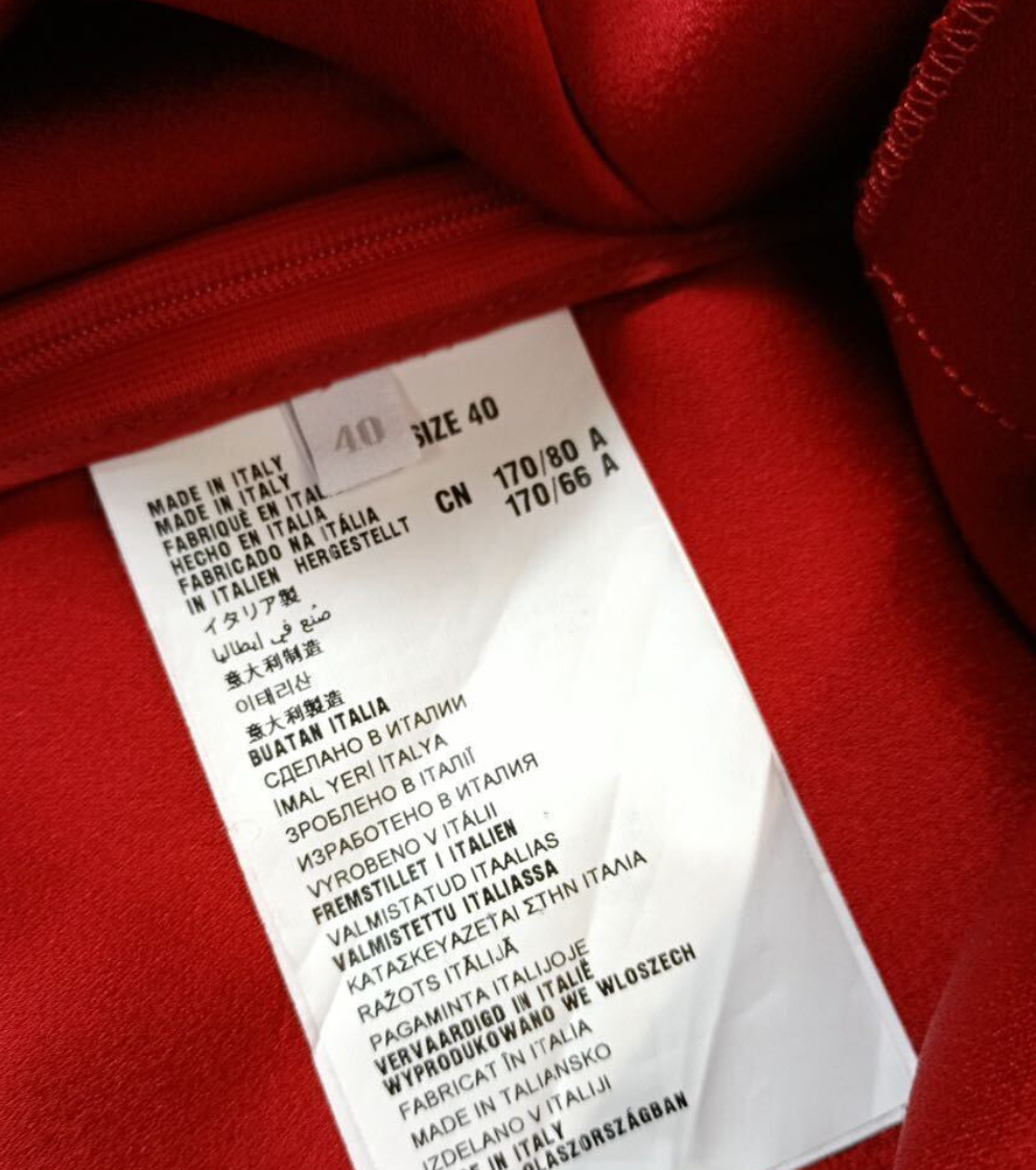 Prada Red layered pleat sless shift Dress w Bow