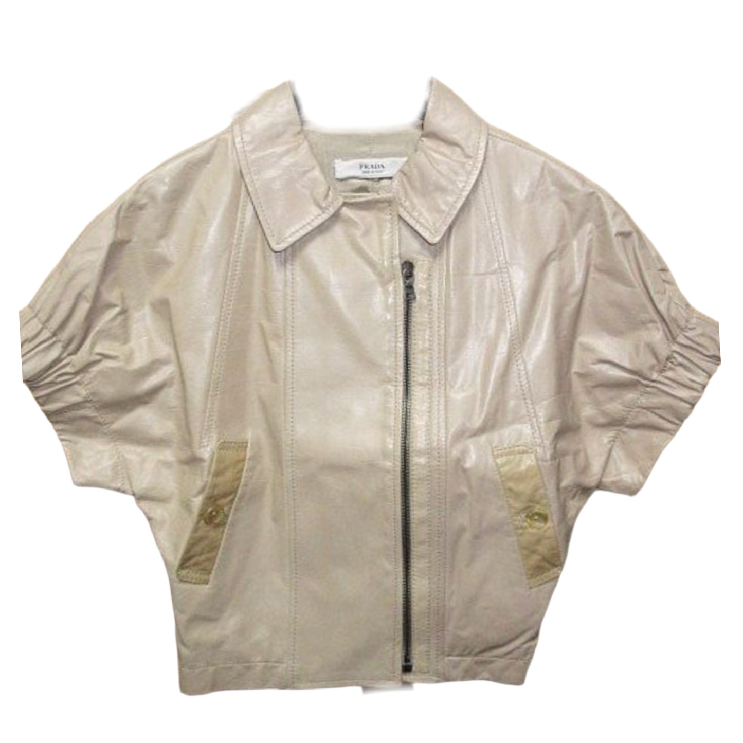 Prada SS Bomber Light Pink Cropped Jacket