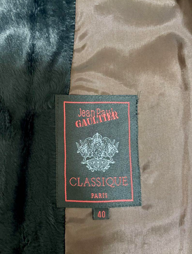 Jean Paul Gaulter Belted Button Down Fur Coat