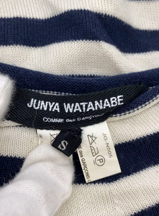 JUNYA WATANABE COMME des GARCONS striped cotton knit short sleeve dress