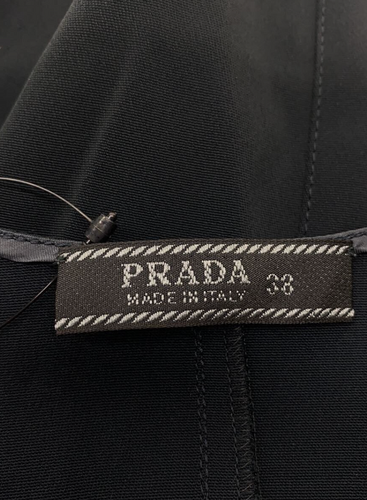 Prada Scoop Neck Bustier Top w Button on Bottom