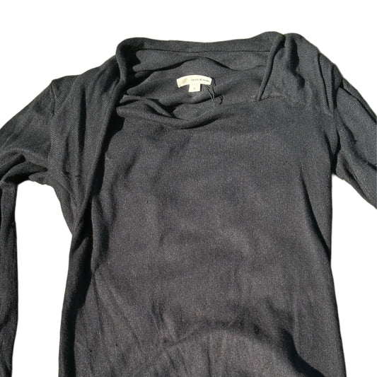 DKNY Knit LS Deformed Neck Top