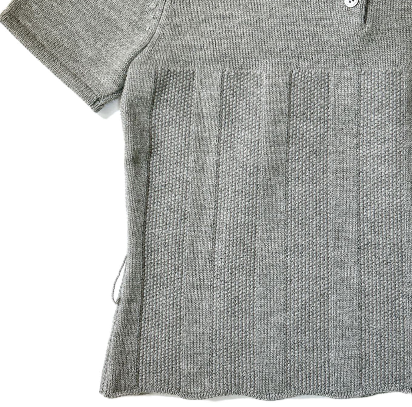Alberta Ferretti SS Grey knit w bow
