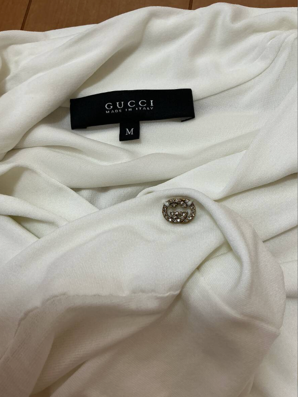 Gucci Sless Draped Neck Tie Blouse Sz M