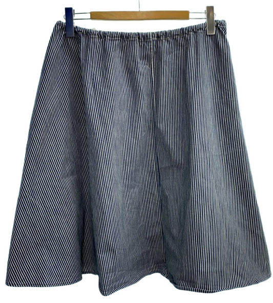 45 rpm Stripe Tie Waist Cotton Maxi Skirt