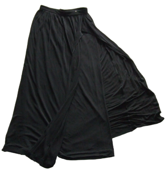 Comme des garcons black slit Kei Ninomiya noir kei silk skirt