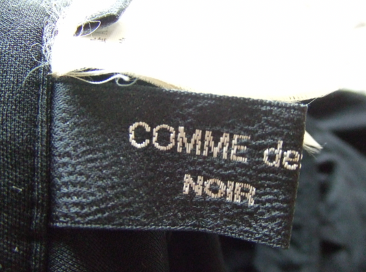 Comme des garcons black slit Kei Ninomiya noir kei silk skirt