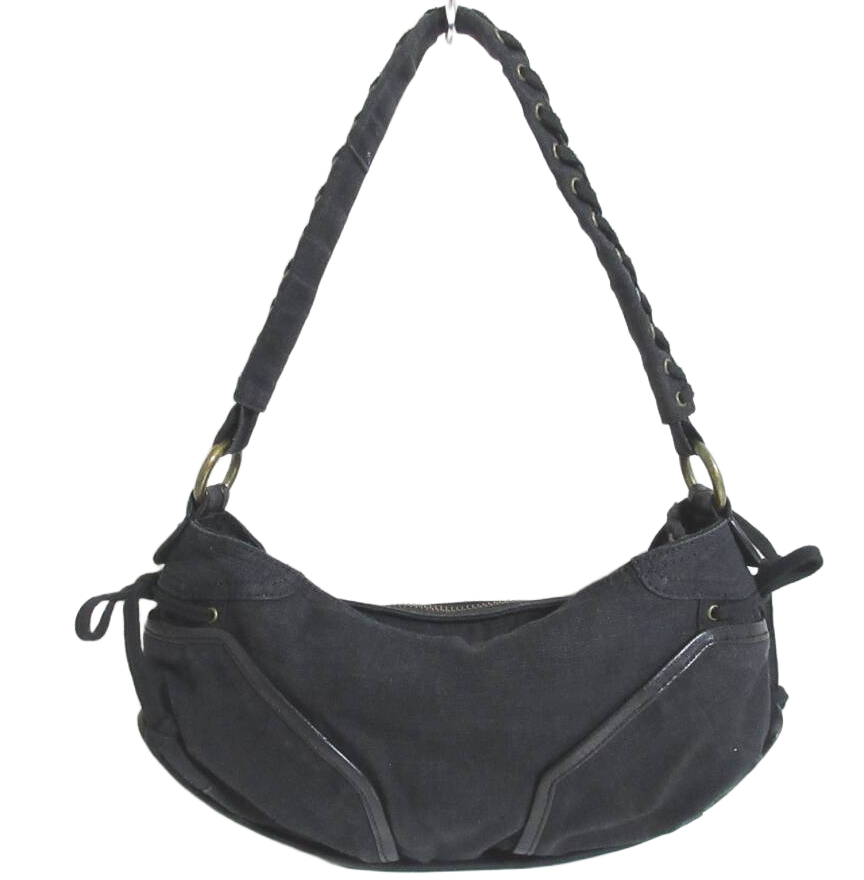 DKNY Canvas Buckle Pocket Utility Shoulder Handbag