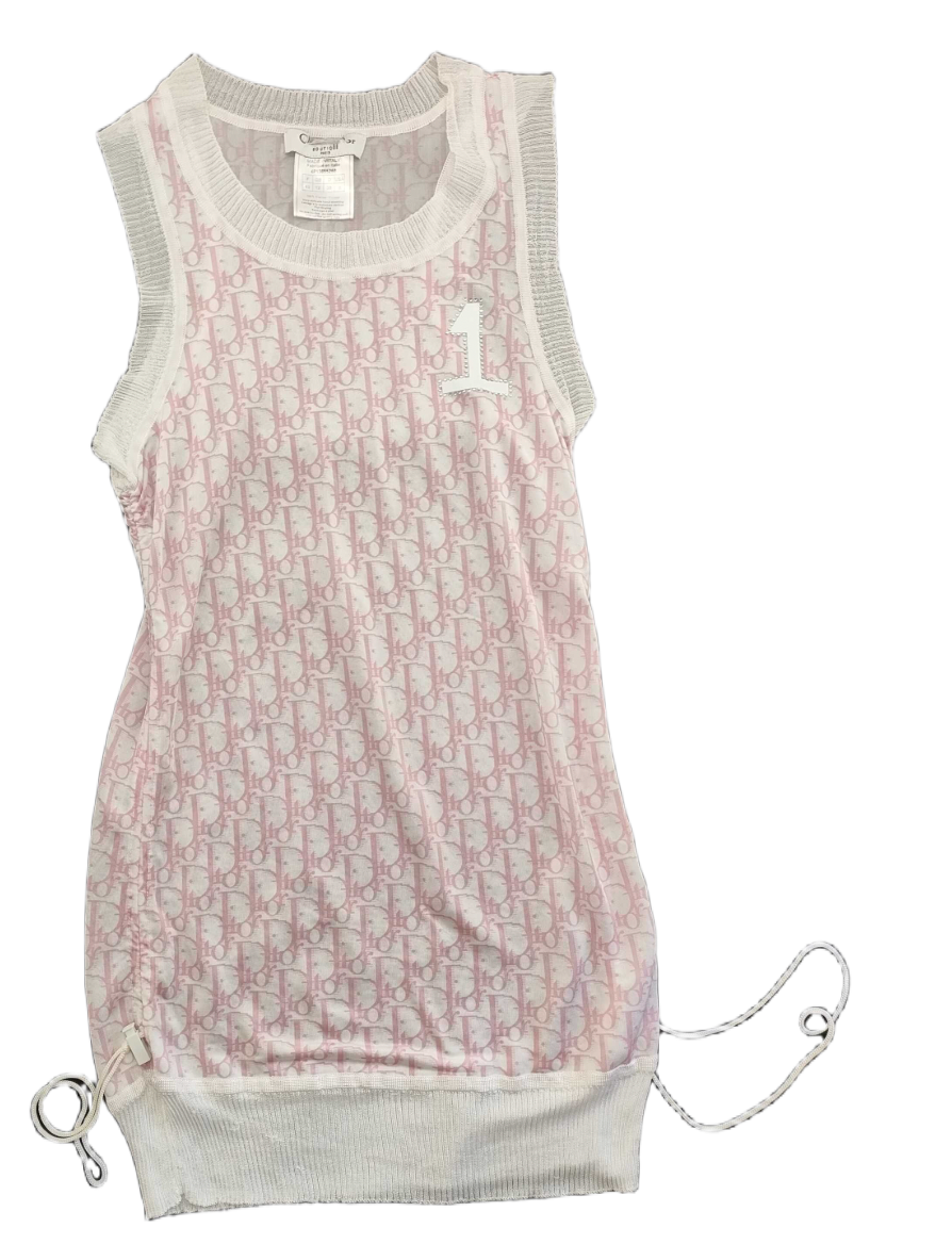 Christian Dior John Galliano Trotter Tie Hem Vest