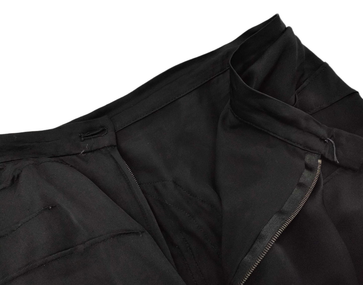 Yves Saint Laurent rive gauche Silk Rosette Front Skirt