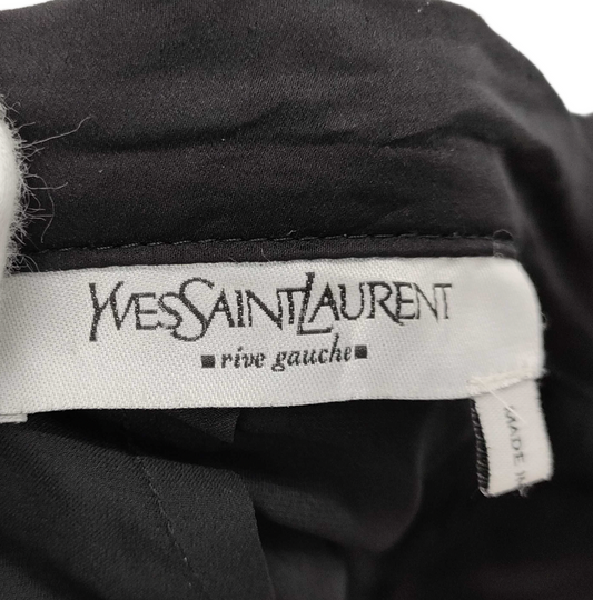 Yves Saint Laurent rive gauche Silk Rosette Front Skirt