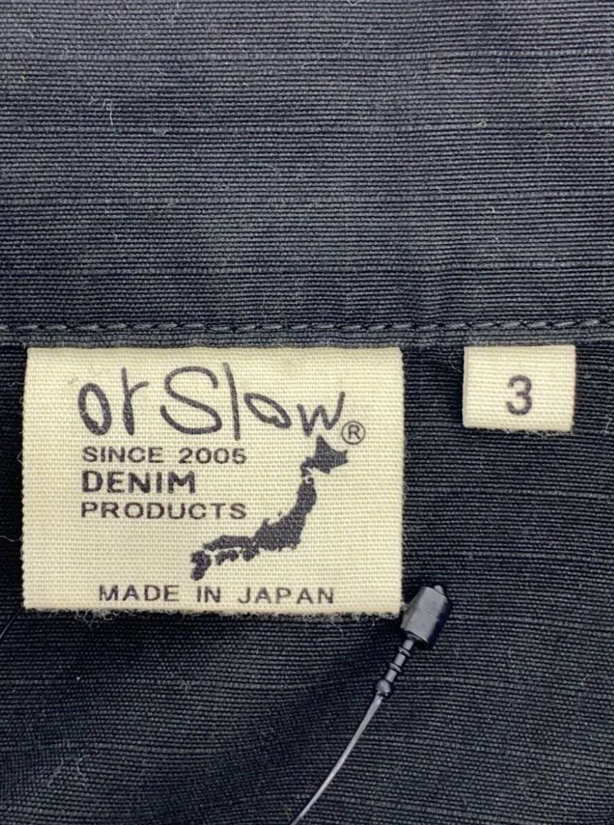 orSlow Military Black Uitility Jacket Sz 3