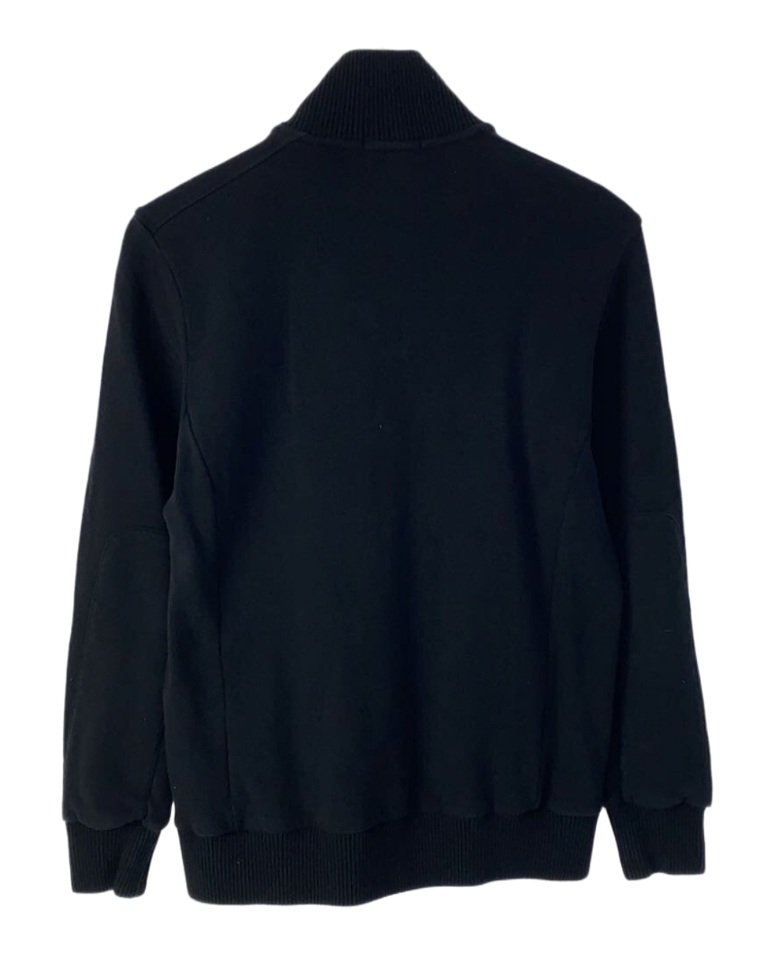 Burberry Black Label Cotton Knit Zip Track Jacket w Pockets