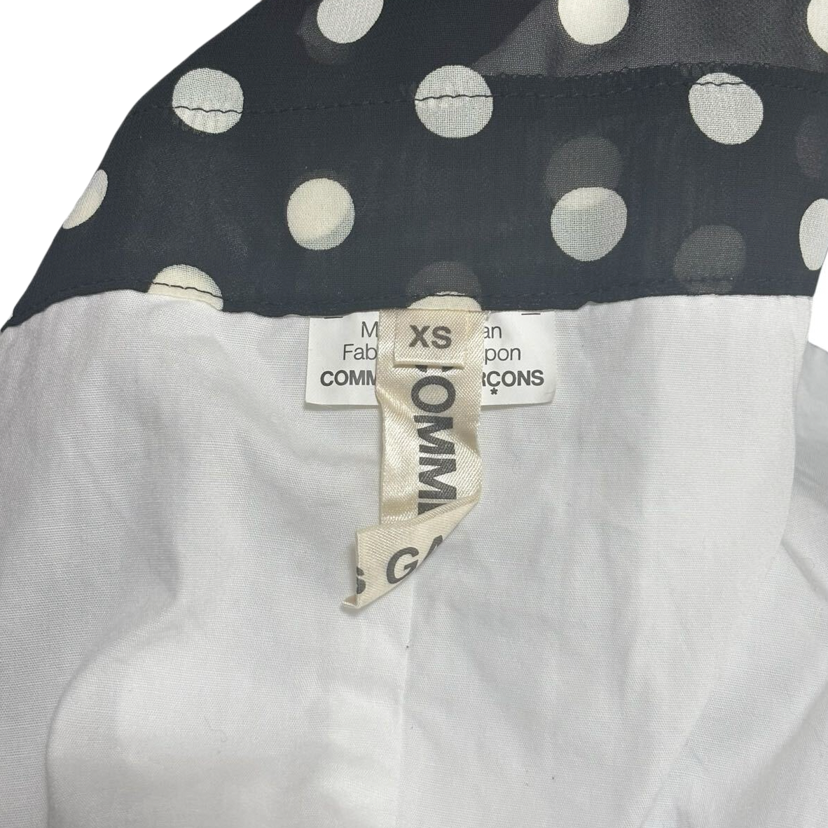 Comme Des Garcons SS Polka Dot Lace Ruffle Dress