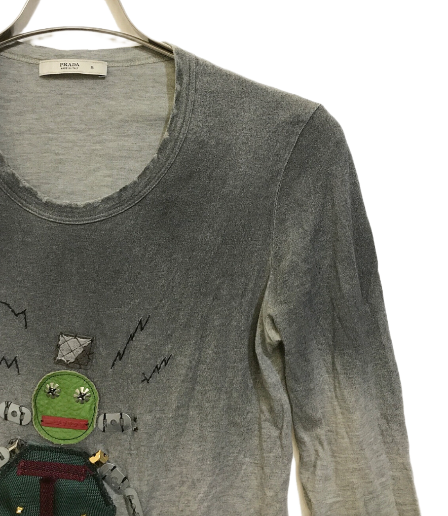 Prada Robot Applique LS Top