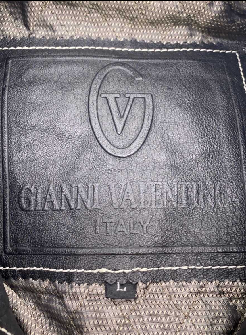 Valentino Leather Nylon Jacket Parka