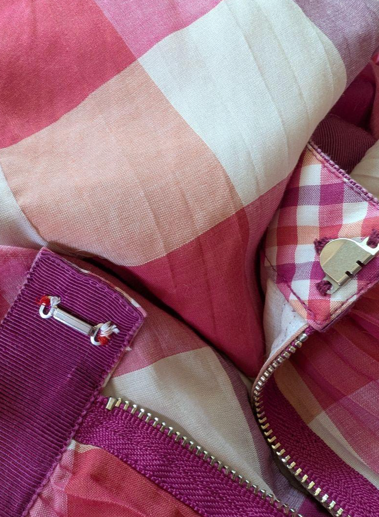 Sonia Rykiel Flared Checkered Purple Pink Midi Skirt