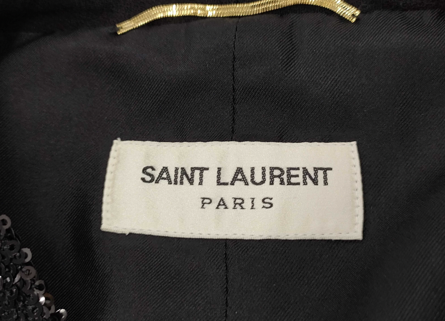 Yves Saint Laurent Sequin Black Vest XS