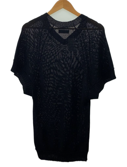 Y's Yohji Yamamoto Cotton V Neck Knit SS Dress