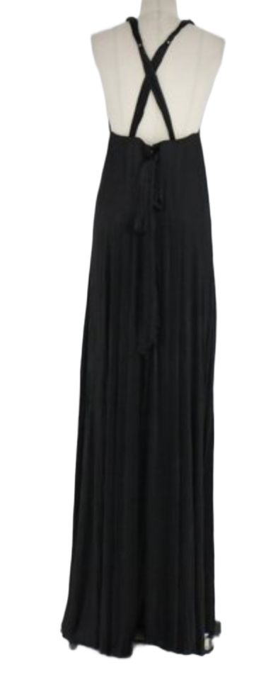 Bottega Veneta Plunge Neckline Halterneck Maxi Dress
