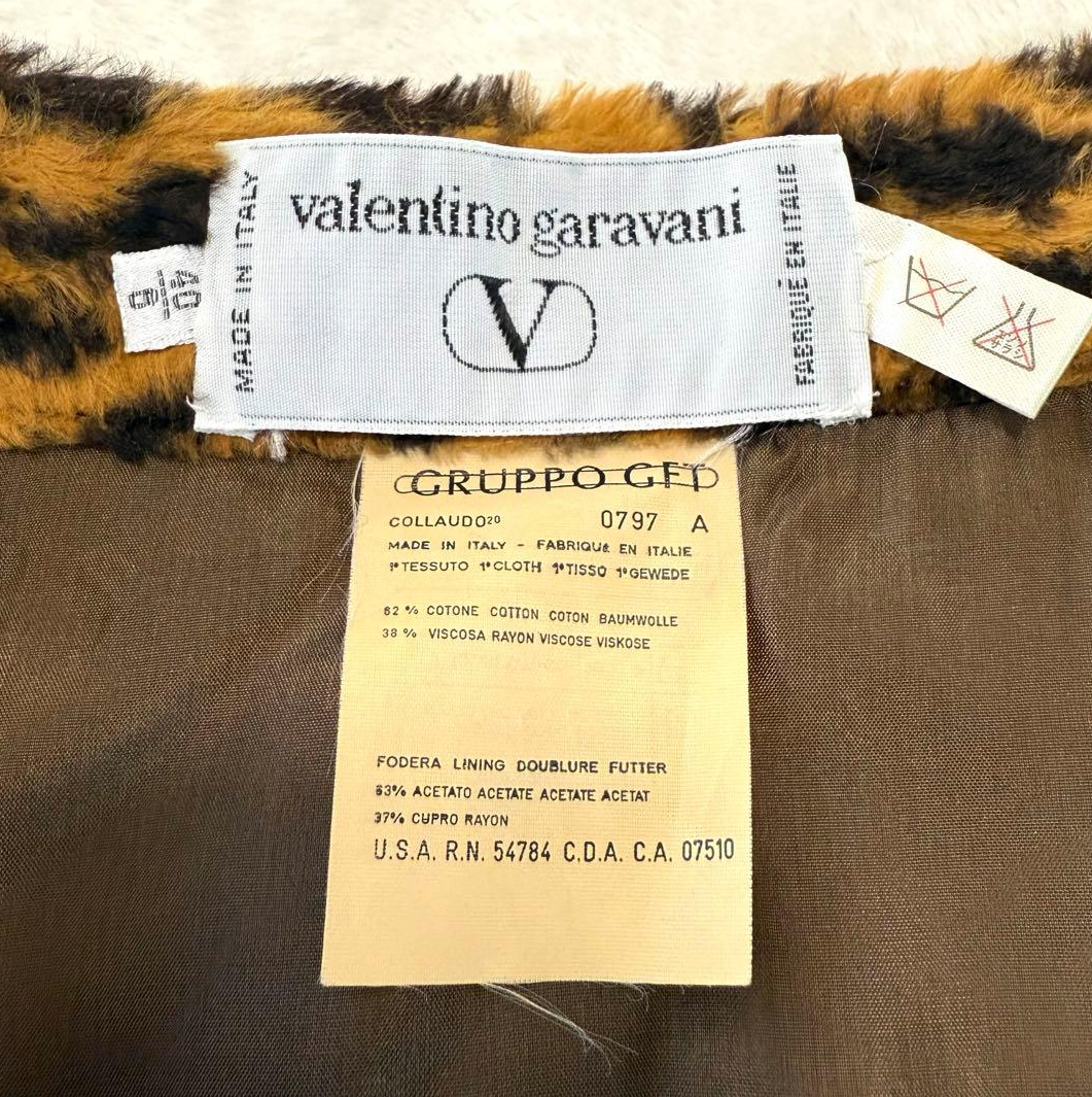 Valentino Garavini Leopard Fur Pencil Skirt