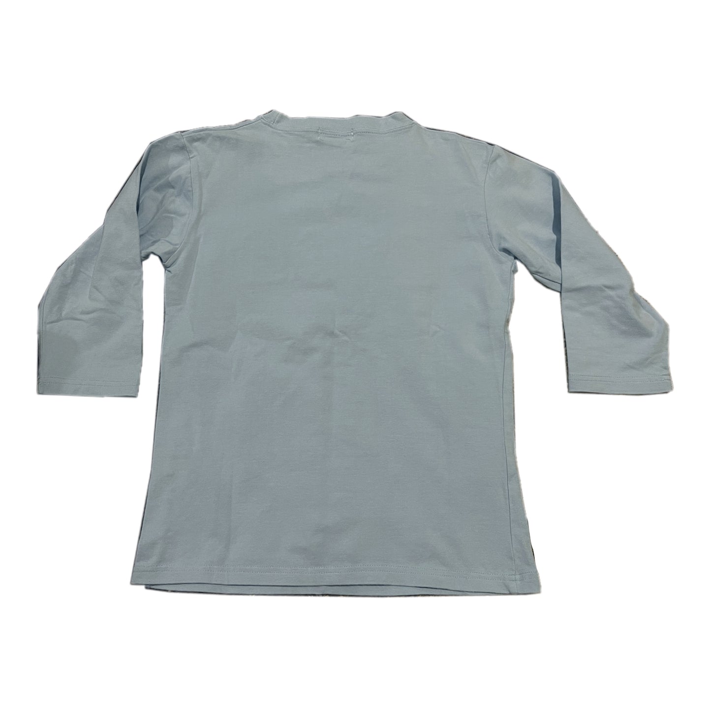 Christian Dior Baby Blue Denim DIOR Logo Half Length Sleeve Tee