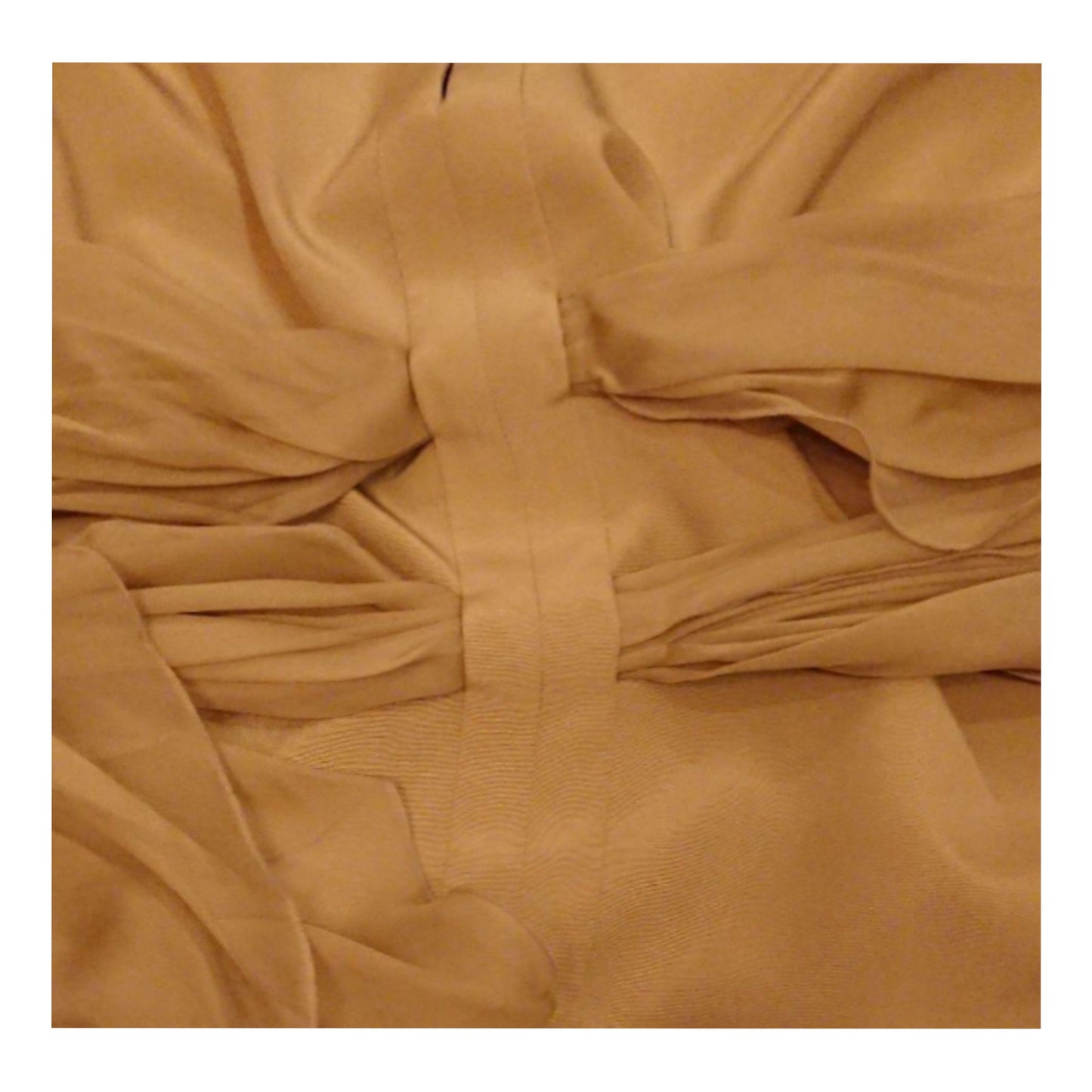 Valentino Boat Neck Keyhole Silk Double Bow Drape Top