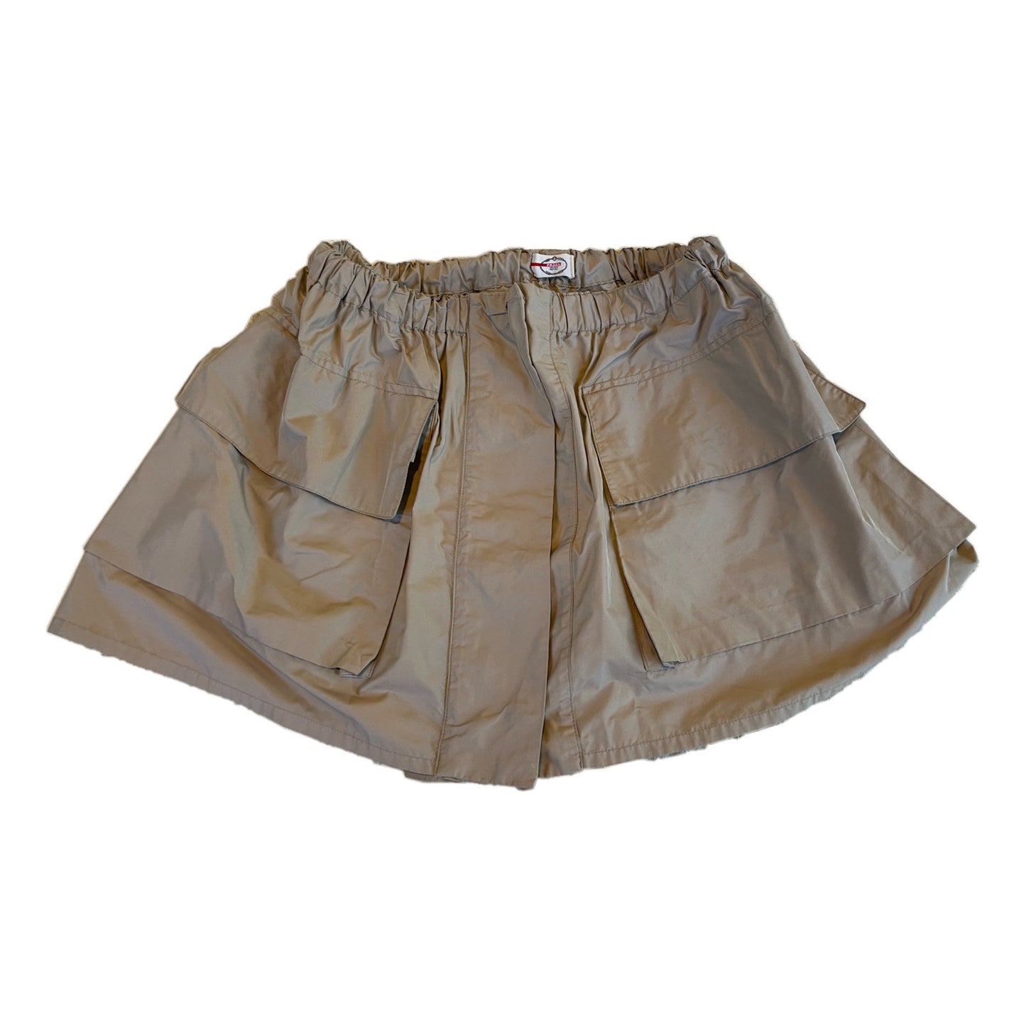 Prada Cargo Nylon Mini A Line Adjustable Skirt