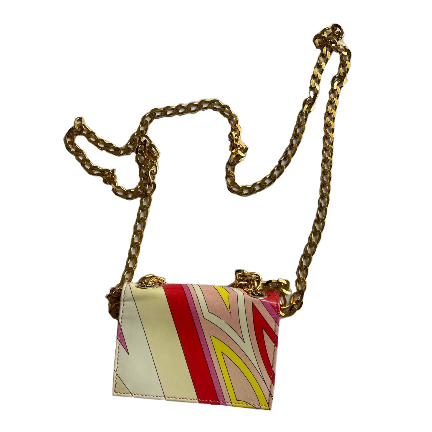 Emilio Pucci Mini Vinyl Chain Pouchette