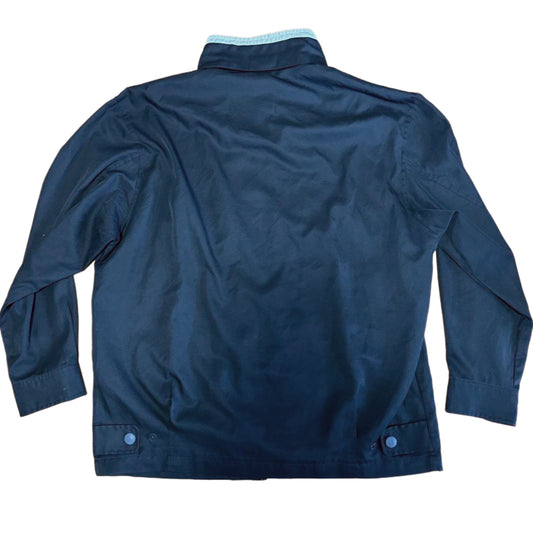 Yves Saint Laurent Homme Anorak Logo Navy Jacket