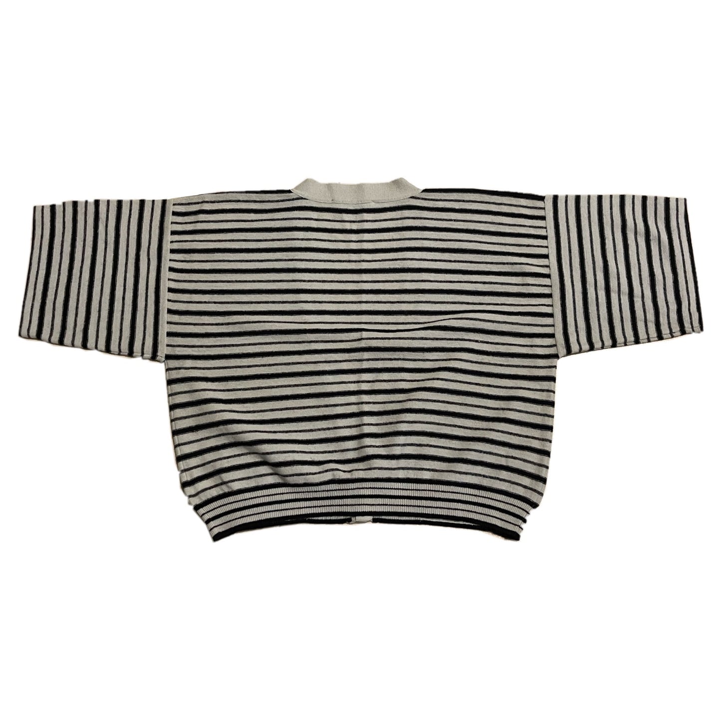 Sonia Rykiel Stripe V Neck SS Boxy Cardigan
