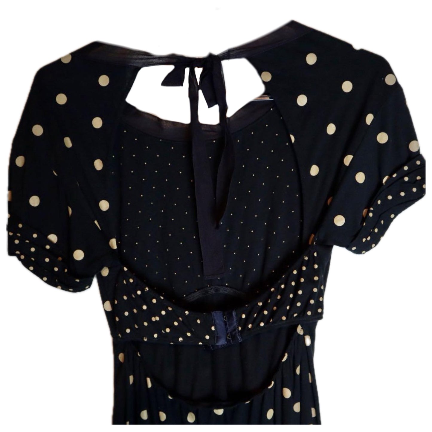 3.1 Philip Lim Polka Dot SS Cut Out Dress