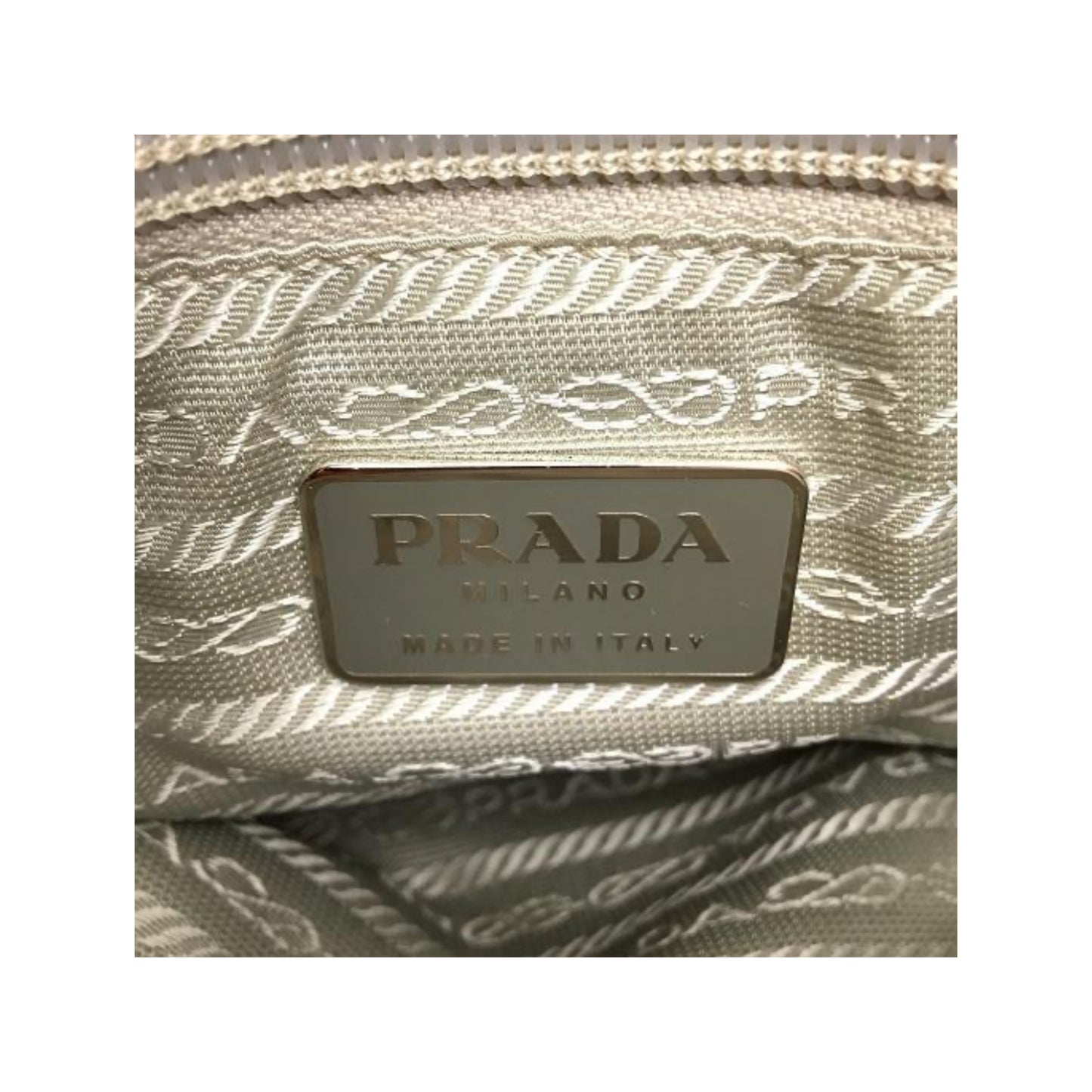 Prada Pink/Orange Mesh Canvas Tote Bag