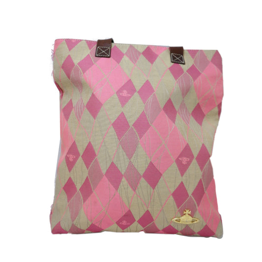 Vivienne Westwood Pink Diamond Argyle Orbit Tote Bag