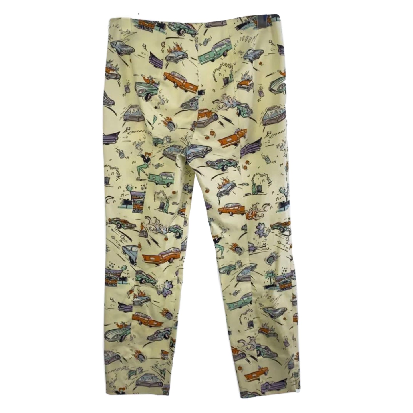 Prada Car Cartoon Graphic Capri Pants