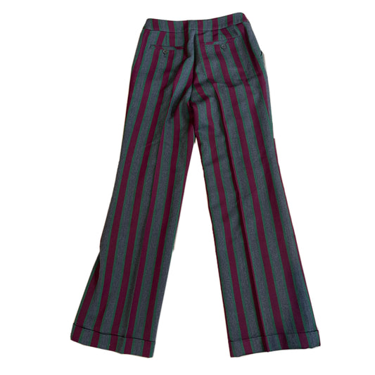 Sonia Rykiel Stripe Wool Straight Leg Pants