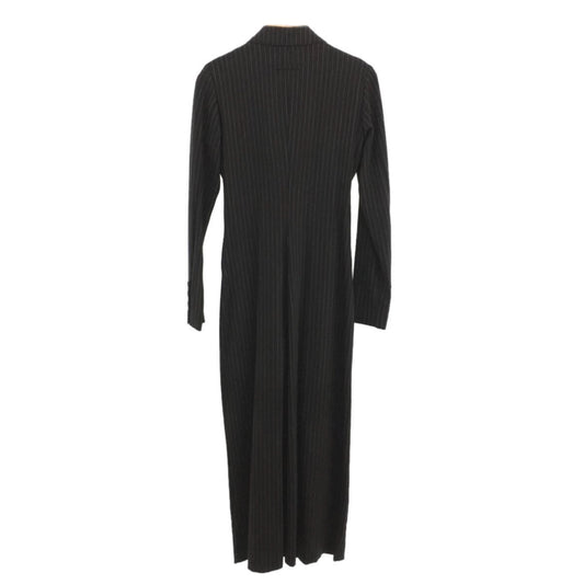 Jean Paul Gaultier Pinstripe Ls BlazerJumpsuit W Inner Leg Splits