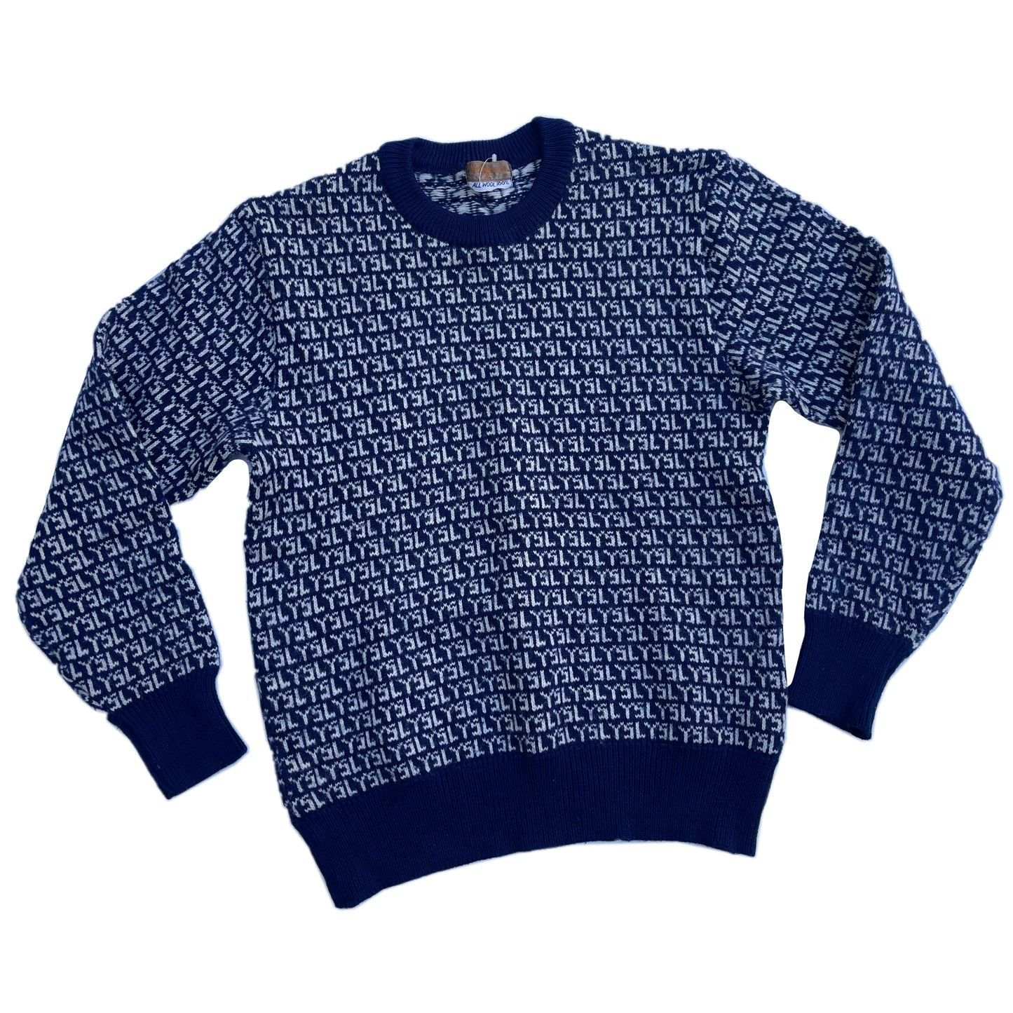 Yves Saint Laurent Logo Crewneck Knit Jumper