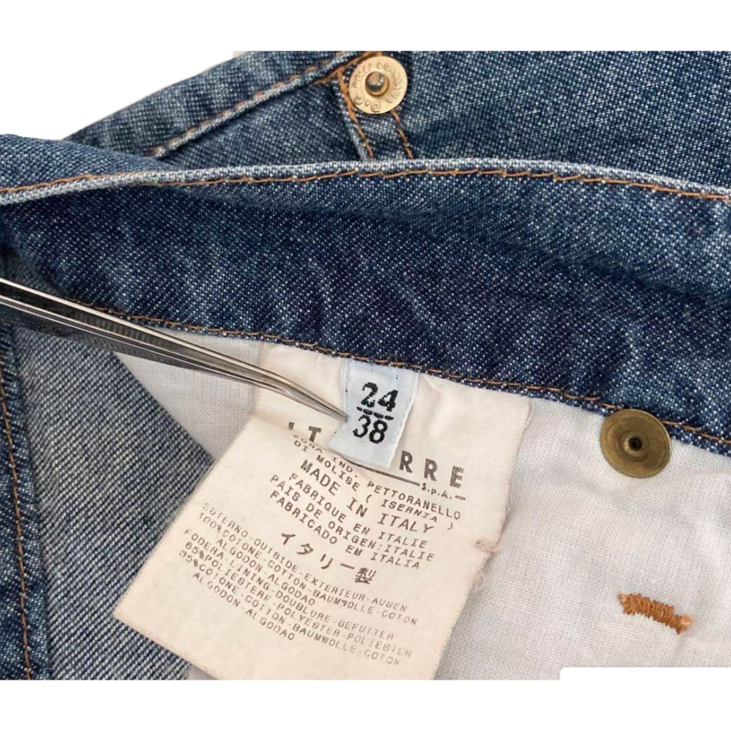 Dolce & Gabbana Denim Patch A Line Midi Skirt