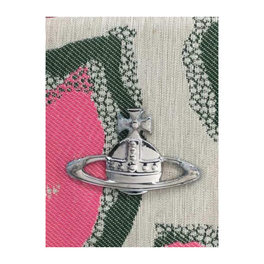 Vivienne Westwood Canvas Heart Orbit Print Top Handle Handbag