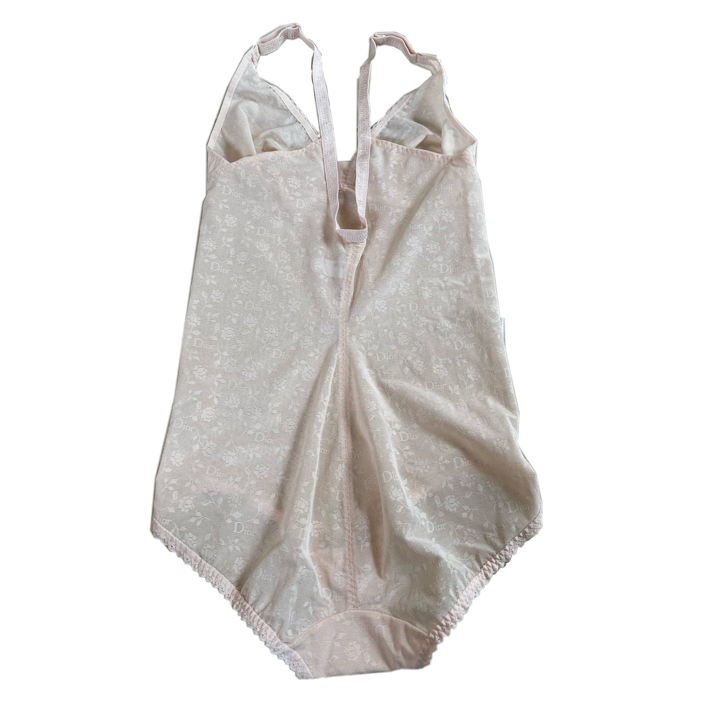 Christian Dior Logo Sheer Lingerie Bodysuit