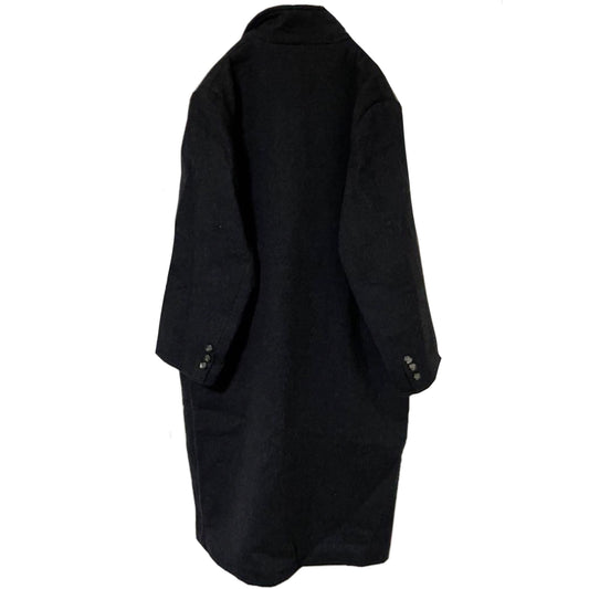 Valentino 100% Wool Charcoal Double Breasted Coat