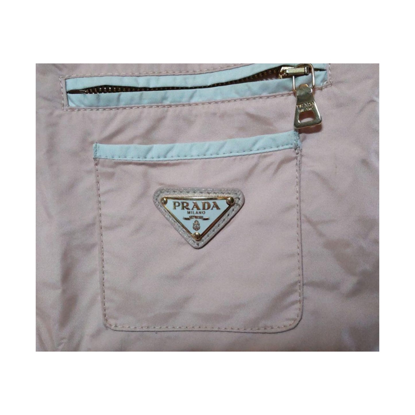 Prada Nylon Pocket Logo Zip Harrington Anorak Jacket