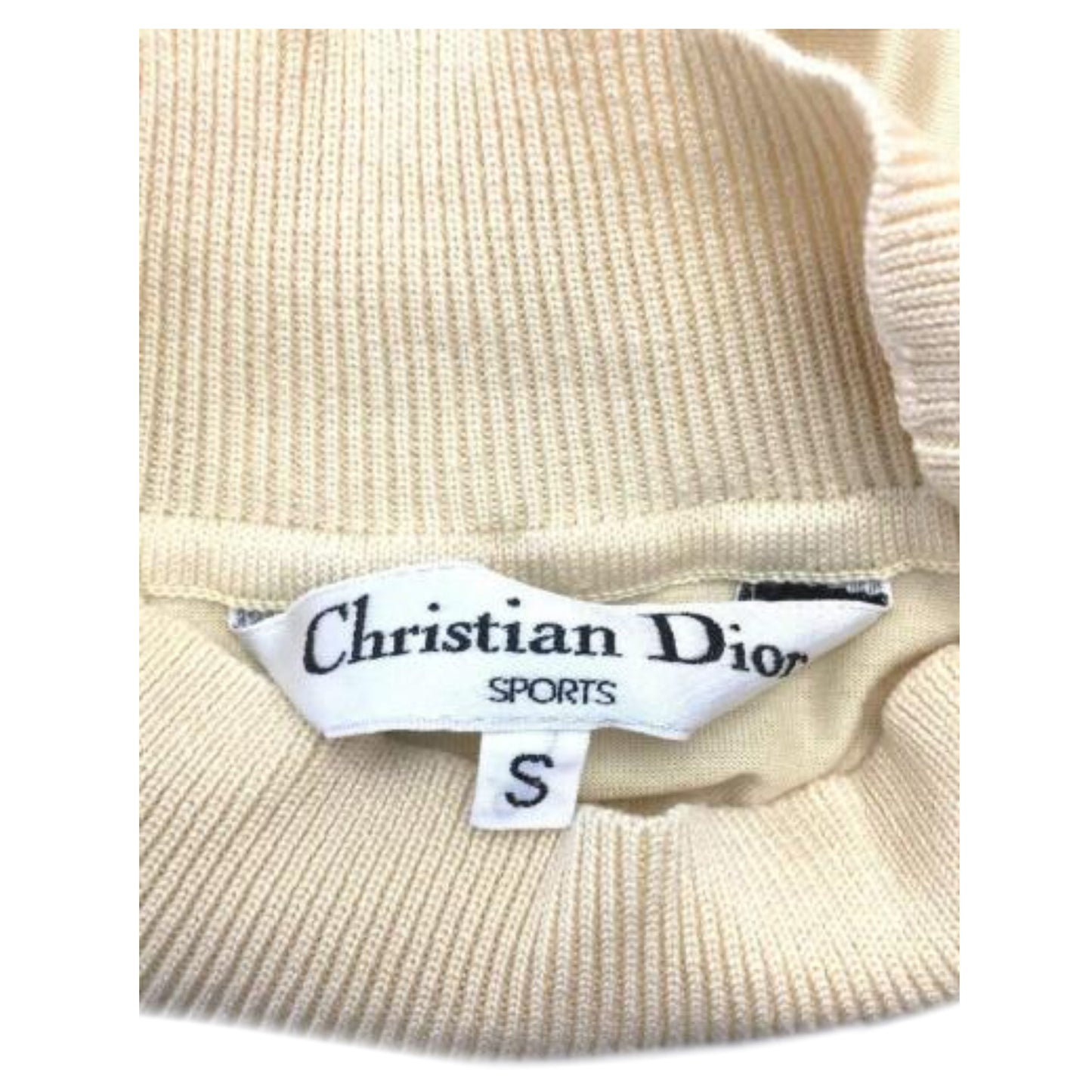 Christian Dior Sport LS Logo Mock Neck Top