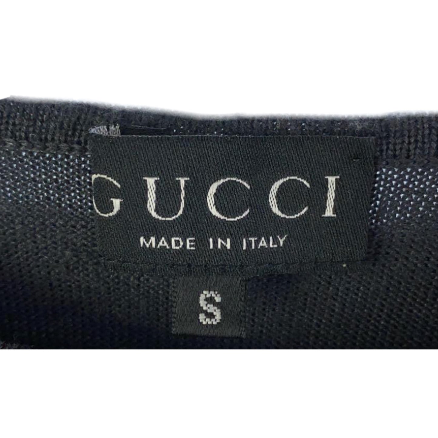Gucci Knit LS Cardigan w Metal Plate Logo