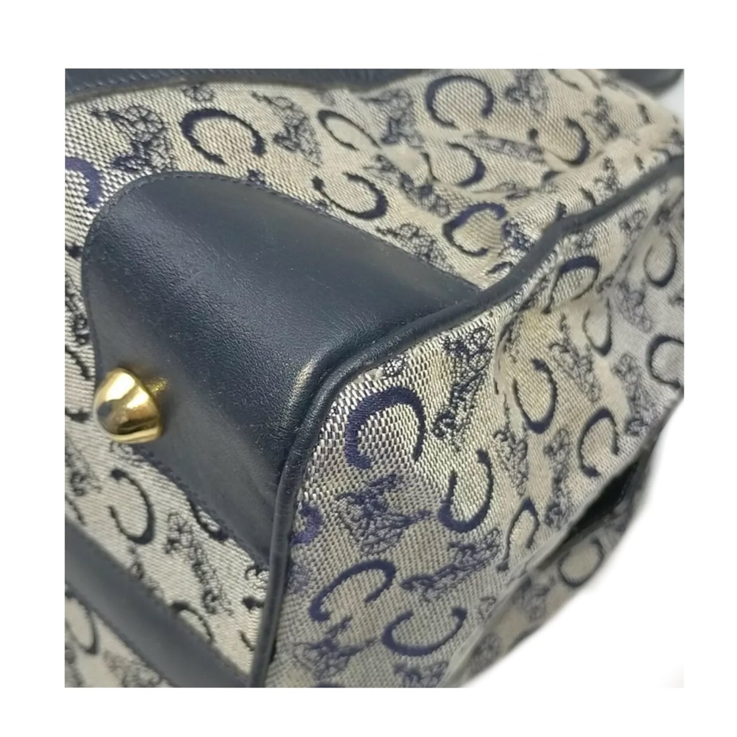 Celine Macadam Logo Monogram Boston Tote Bag