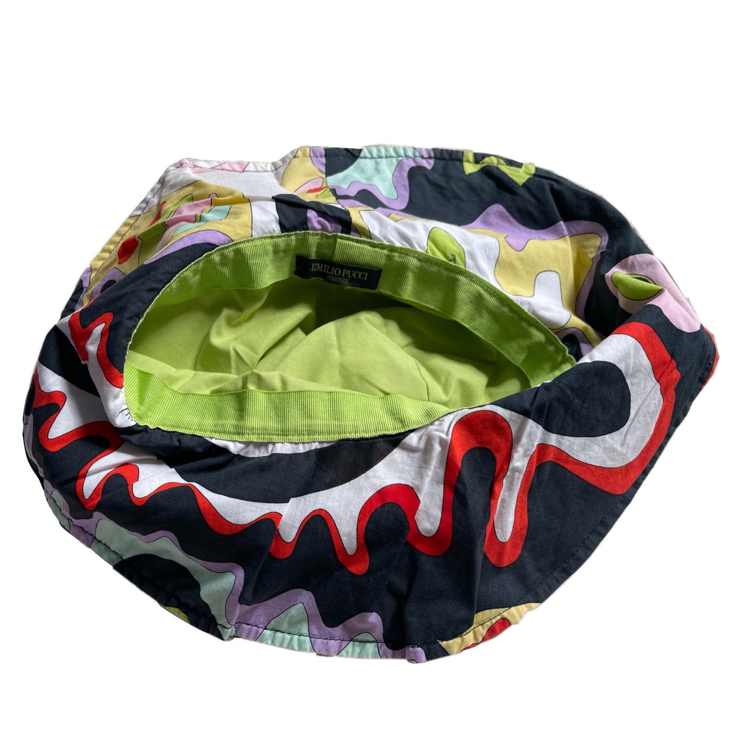 Emilio Pucci Multi Print Wide Brim Bucket Hat