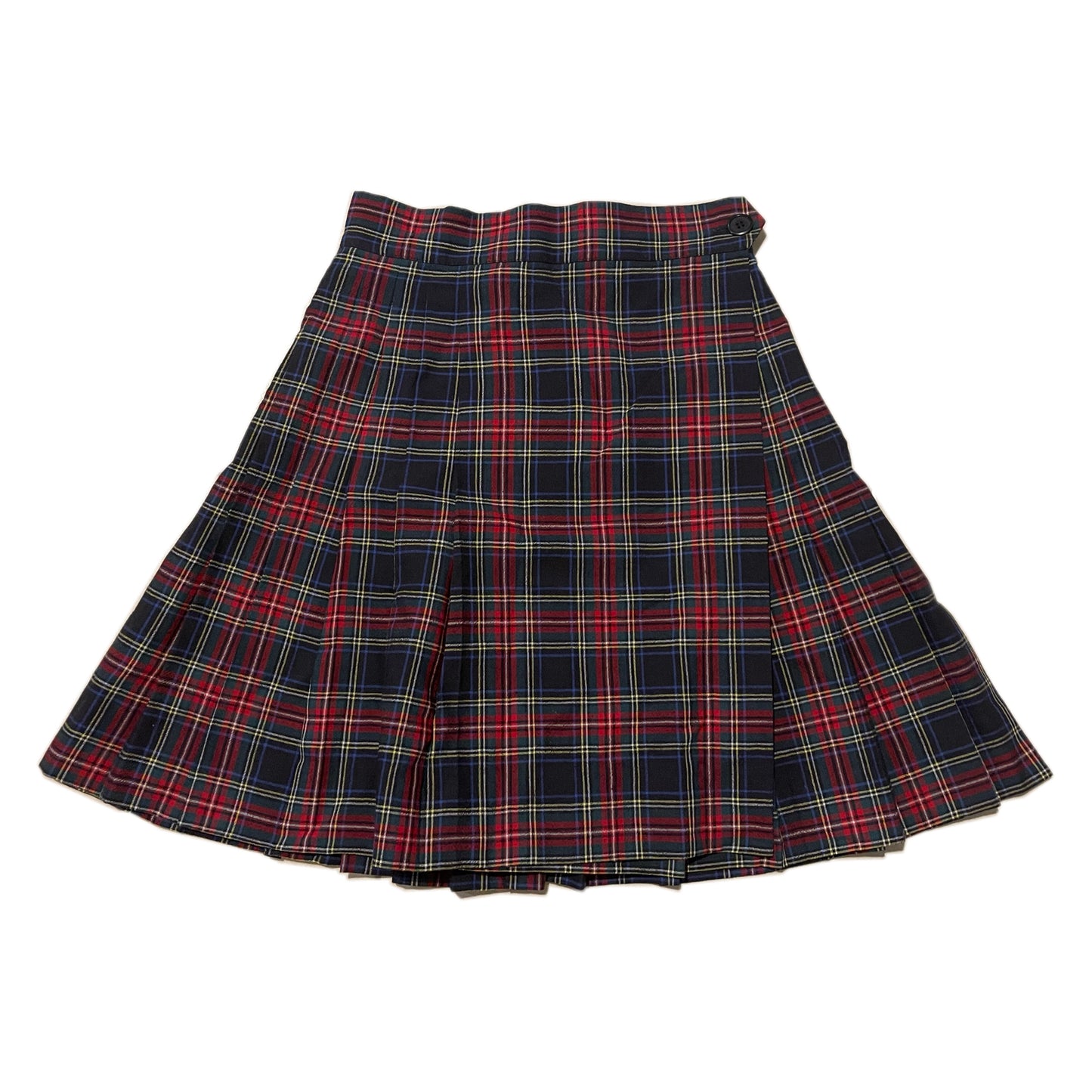 Moschino Cheap And Chic Tartan Checkered Polka Dot Pleated Skirt Puff Sleeve Set